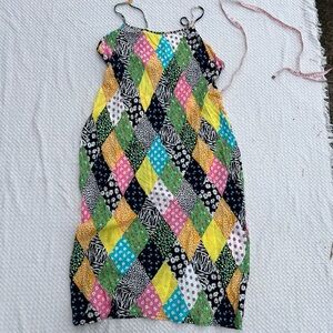 Patchwork maxi dress